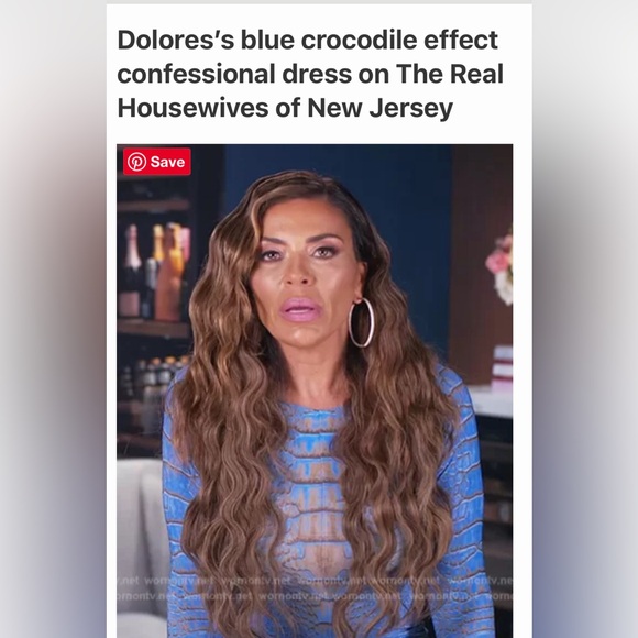 Parker Dress Electric Crocodile - Picture 3 of 4